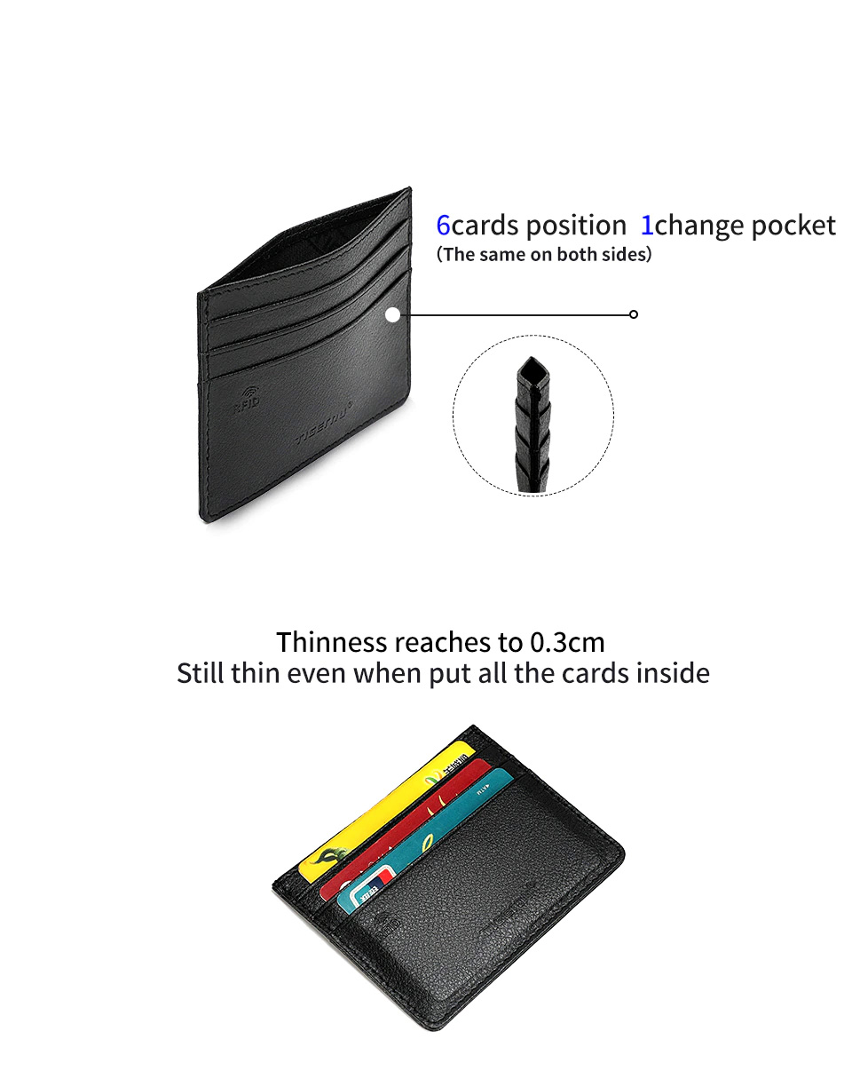 Tigernu Kortholder Med RFID Blokkering T-C001