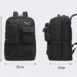 Tigernu T-B9007 tactical ryggsekk , størrelsesvisning med dimensjoner