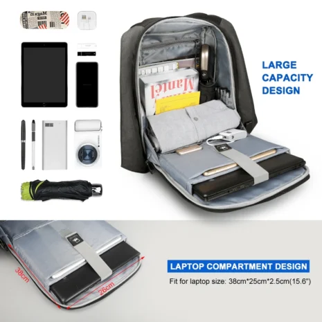 Tigernu T-B3599 godt organisert Godt organisert hovedrom med lommer i Tigernu T-B3599