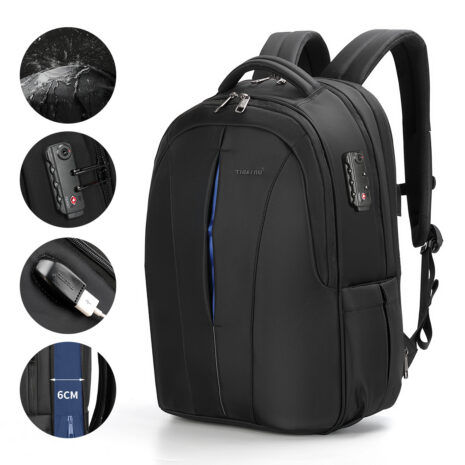 tigernu-t-b3105xl-detaljer-utvidbar Detalj av glidelåsen som utvider Tigernu T-B3105XL med 6 cm.