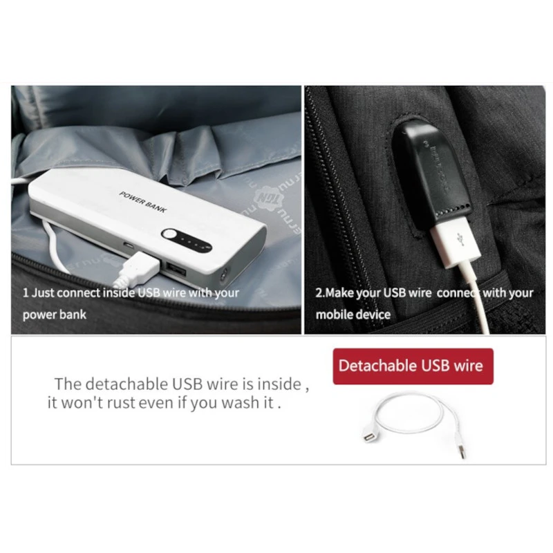 USB-ladeport på Tigernu T-B3508