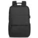 Tigernu T-B3905 sort utvidbar laptopsekk sett rett forfra